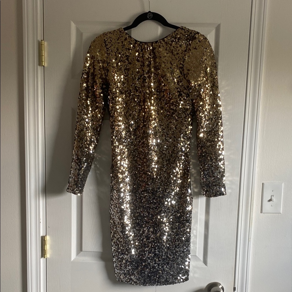 Gold Sequin Dress